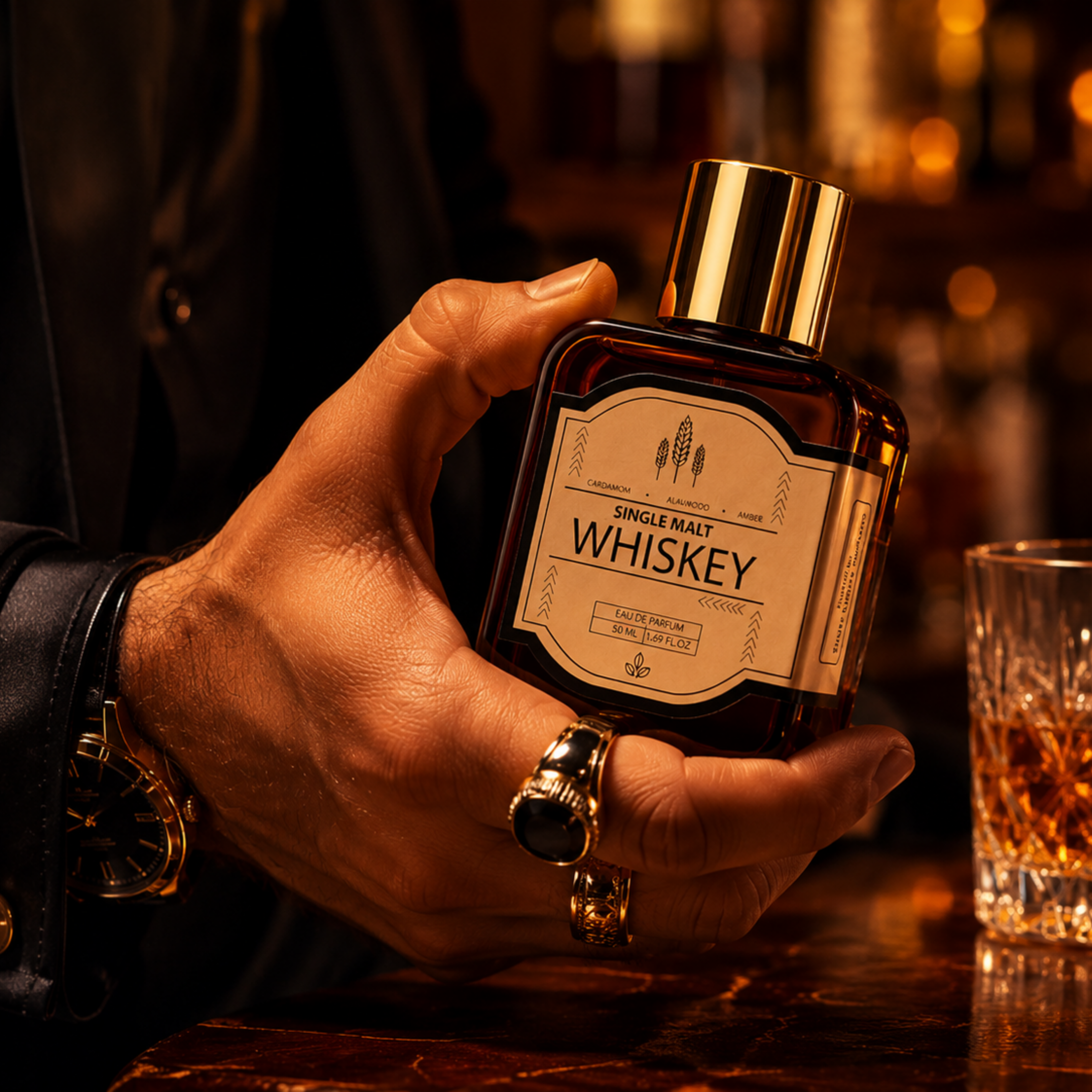 Single Single Malt Whiskey Smoky Perfume | Sophisticated  Perfume | Bold & Smoky Scent | 50ml